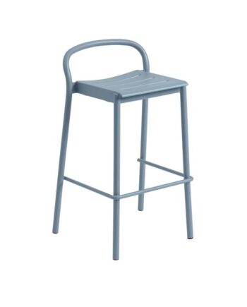Muuto Linear Steel Barstol 75 Cm Pale Blue
