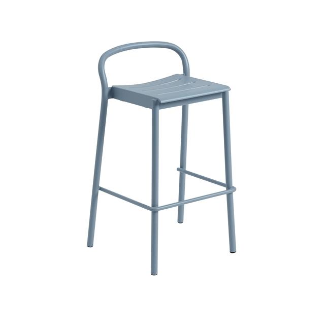 Muuto Linear Steel Barstol 75 Cm Pale Blue
