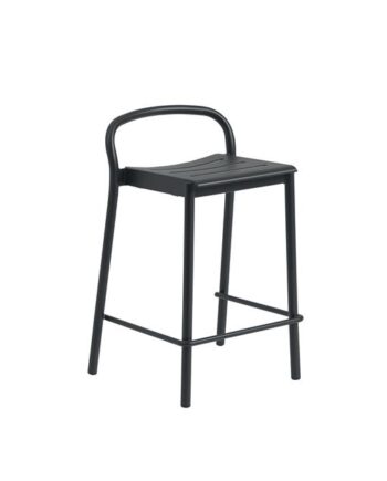 Muuto Linear Steel Barstol 65 Cm Sort