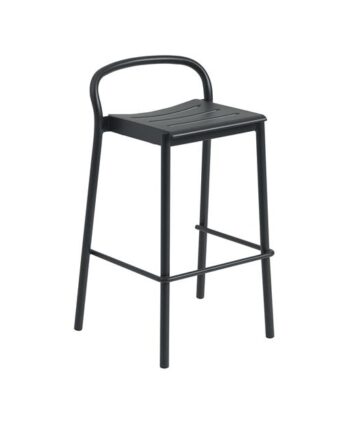 Muuto Linear Steel Barstol 75 Cm Sort