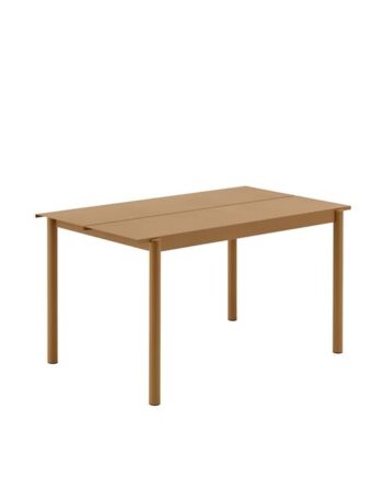 Muuto Linear Steel Bord Brændt Orange 140   75 Cm
