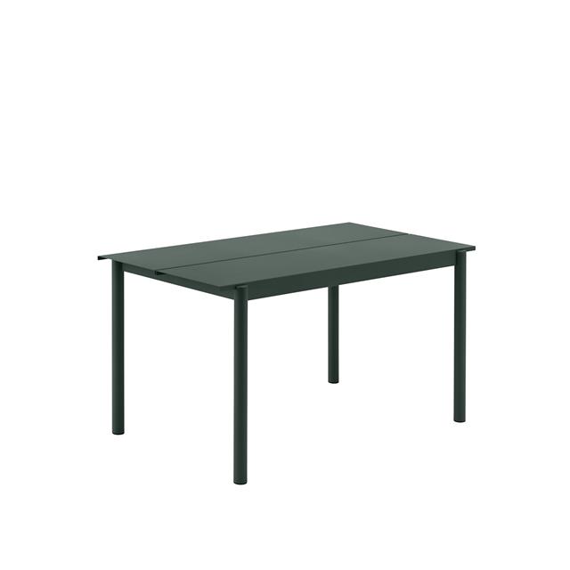 Muuto Linear Steel Bord Mørk Grøn 140 75 Cm