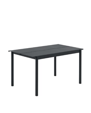 Muuto Linear Steel Bord Sort 140   75 Cm