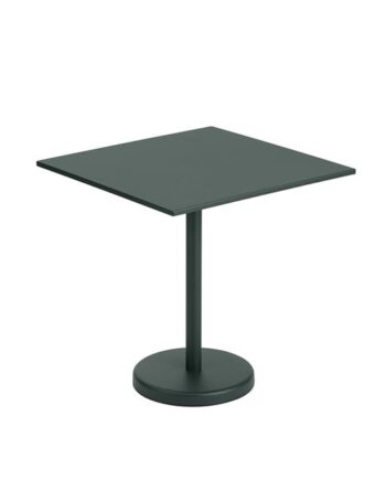 Muuto Linear Steel Café Havebord Mørk Grøn 70   70 Cm