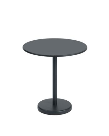 Muuto Linear Steel Café Havebord Sort ø70