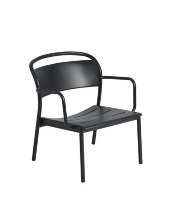 Muuto Linear Steel Lænestol Antracit Sort