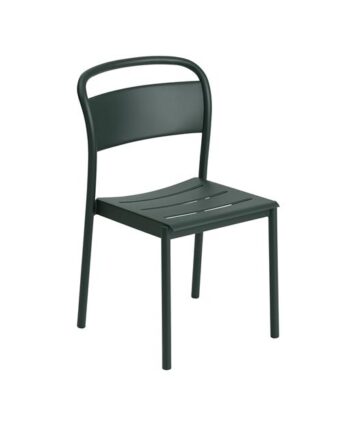 Muuto Linear Steel Spisebordsstol Mørk Grøn