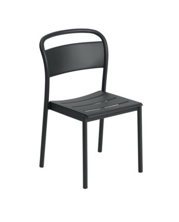 Muuto Linear Steel Spisebordsstol Sort