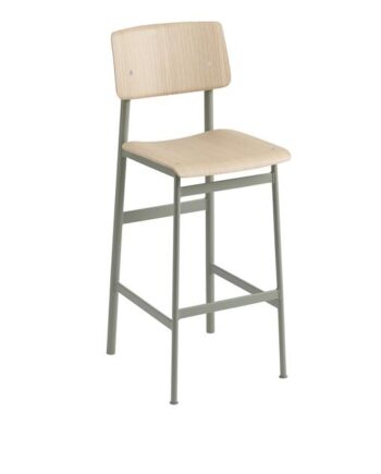 Muuto Loft Barstol Eg Støvet Grøn H108