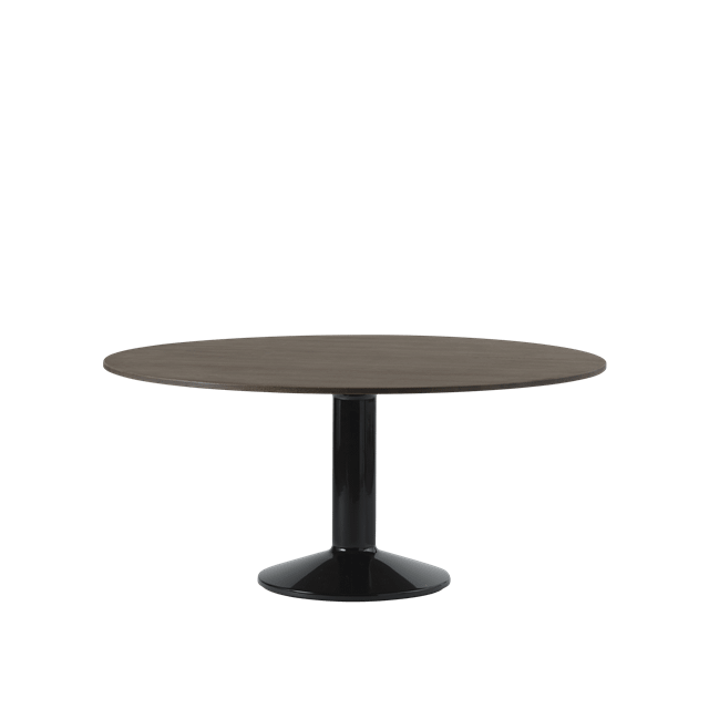 Muuto Midst Spisebord ø160 Mørk Olieret Eg Sort