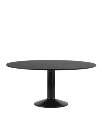 Muuto Midst Spisebord ø160 Sort Linoleum