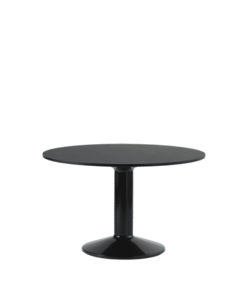 Muuto Midst Spisebord ø120 Sort Linoleum