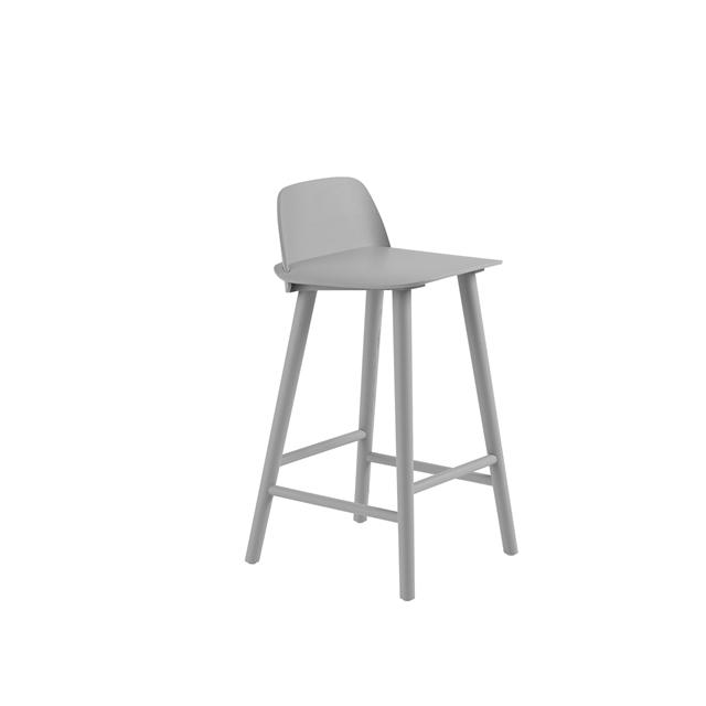 Muuto Nerd Barstol Grå H65