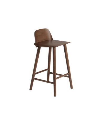Muuto Nerd Barstol Mørk Brun H65