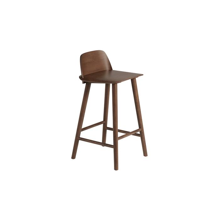 Muuto Nerd Barstol Mørk Brun H65