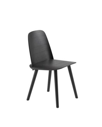 Muuto Nerd Spisebordsstol Sort
