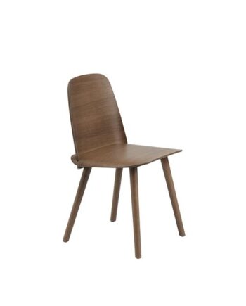 Muuto Nerd Spisebordsstol Stained Mørk Brun