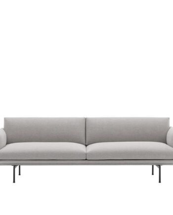 Muuto Outline  -personers Sofa Clay 12  Sort
