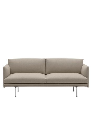 Muuto Outline  -personers Sofa Ecriture 240 Aluminium
