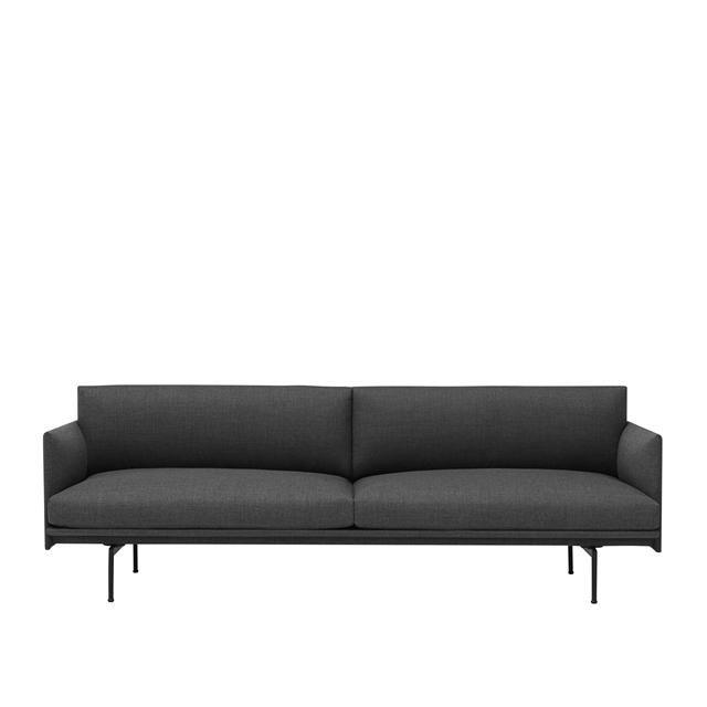 Muuto Outline -personers Sofa Remix 163 Sort