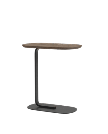 Muuto Relate Sofabord 60   Cm Røget Eg Sort