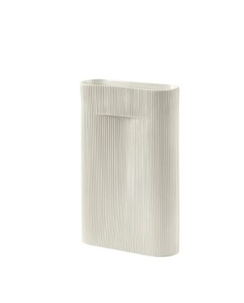 Muuto Ridge Vase H48   Off White