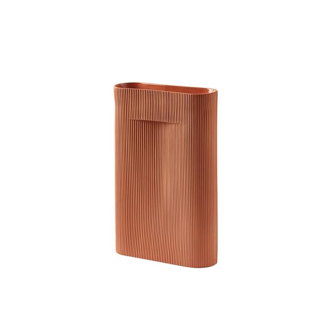Muuto Ridge Vase H48 Terracotta