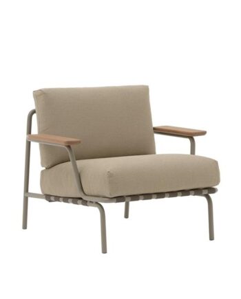 Muuto Settle Udendørs Lænestol Ribbed Weave   Taupe