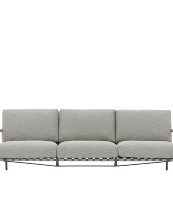 Muuto Settle Udendørs  -personers Sofa Ribbed Weave   Mørkegrøn
