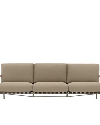 Muuto Settle Udendørs  -personers Sofa Ribbed Weave   Taupe