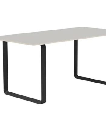 Muuto 70 70 Spisebord 170x85 Grå Linolium Sort