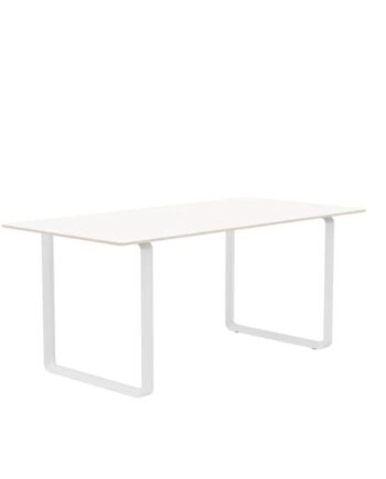 Muuto 70 70 Spisebord 170x85 Hvid Laminat Grå