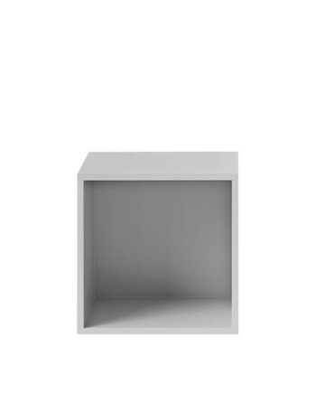 Muuto Stacked Hyldesystem Med Bagplade Medium Grå