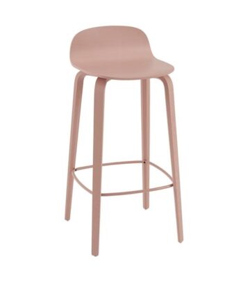Muuto Visu Barstol Med Træ Base Tan Rose H88