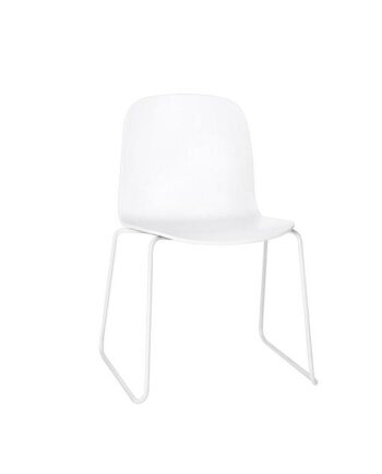 Muuto Visu Spisebordsstol Med Sled Base Hvid