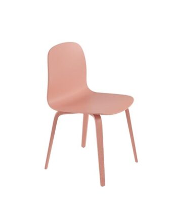 Muuto Visu Spisebordsstol Med Træ Base Tan Rose