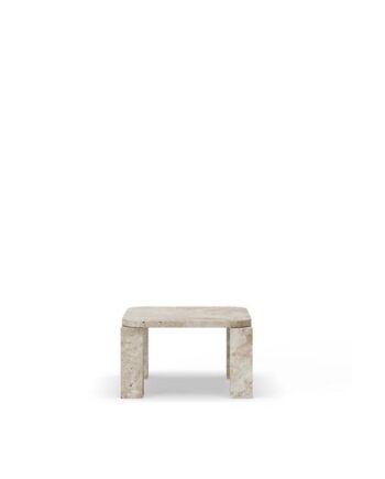 New Works Atlas Sofabord 600x600 Unfilled Travertine