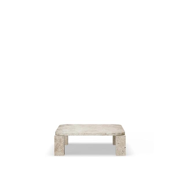 New Works Atlas Sofabord 820x820 Unfilled Travertine