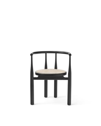 New Works Bukowski Spisebordsstol Sort Med French Cane