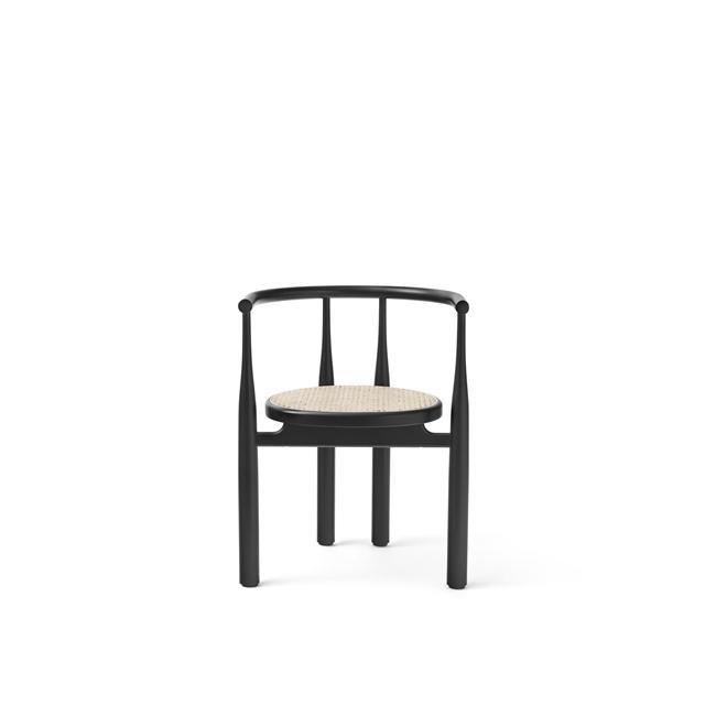 New Works Bukowski Spisebordsstol Sort Med French Cane