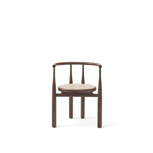 New Works Bukowski Spisebordsstol Valnød Med French Cane