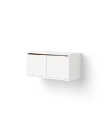 New Works Cabinet Reol Lav Med Døre Hvid