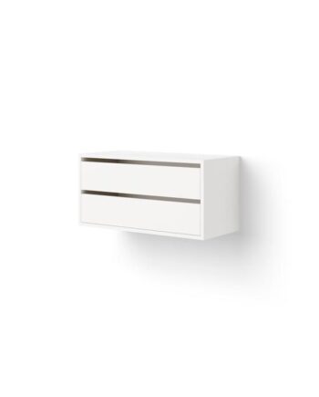New Works Cabinet Reol Lav Med Hylder Hvid