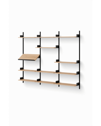 New Works Display Reol 1900 Egetræ Sort