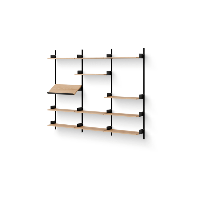 New Works Display Reol 1900 Egetræ Sort