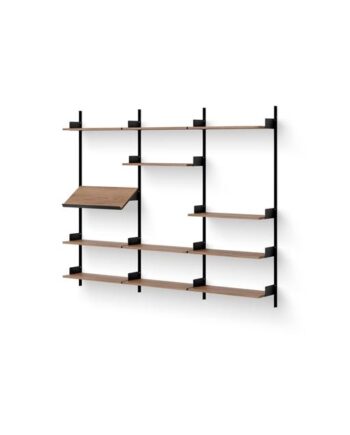 New Works Display Reol 1900 Valnød Sort
