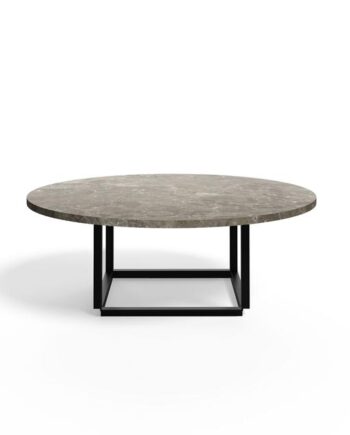 New Works Florence Sofabord ø90 Gris Du Marais Marmor