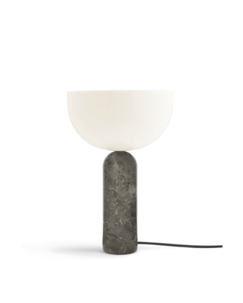 New Works Kizu Bordlampe Grå Marmor Stor
