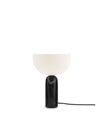 New Works Kizu Bordlampe Sort Marmor Lille