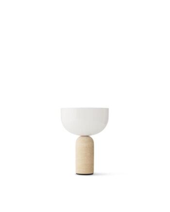 New Works Kizu Limited Edition Transportabel Lampe Travertin Sand